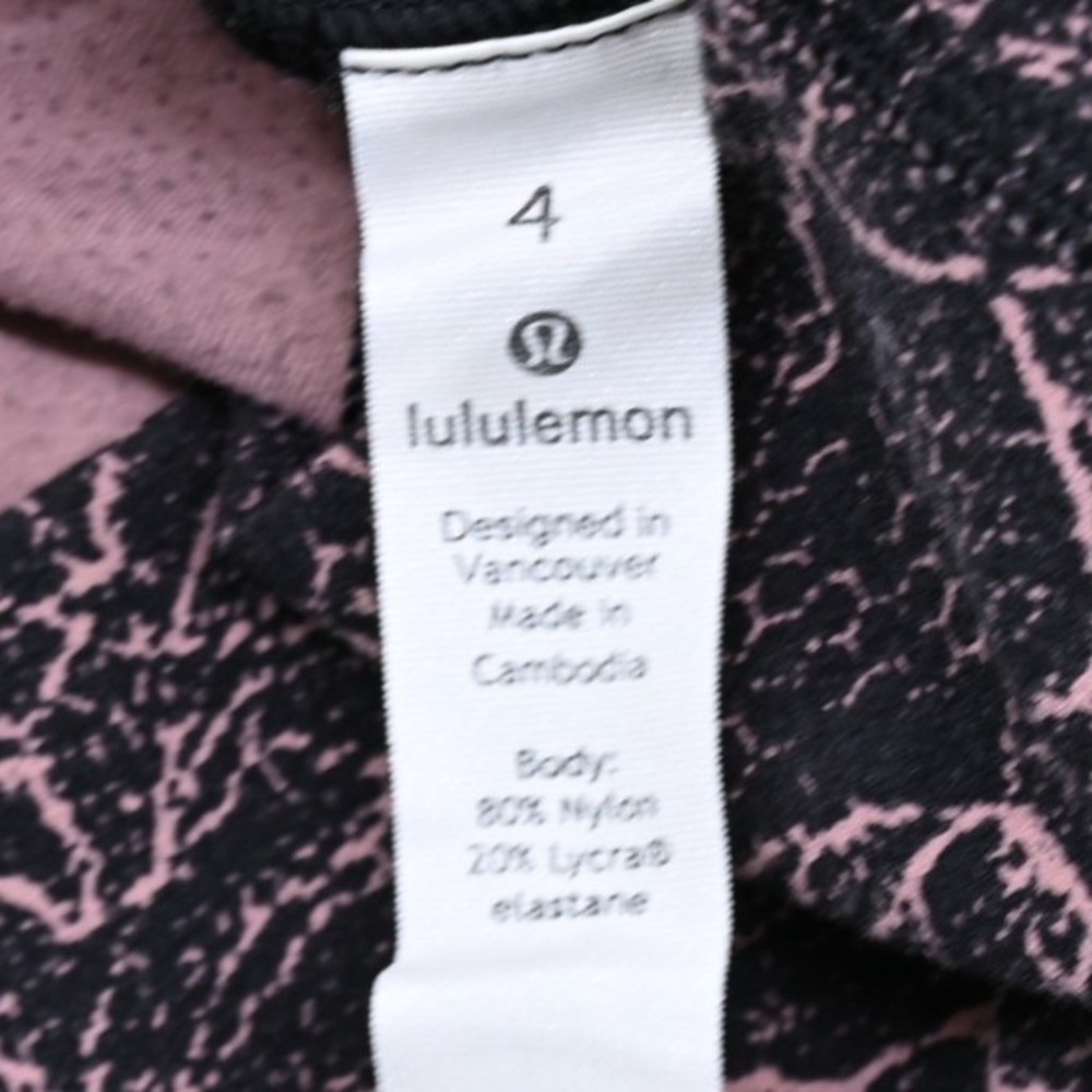 Lululemon Align High Rise Leggings 4 Lacescape Spanish Rose Pink Whimsigoth 28 - Picture 3 of 7
